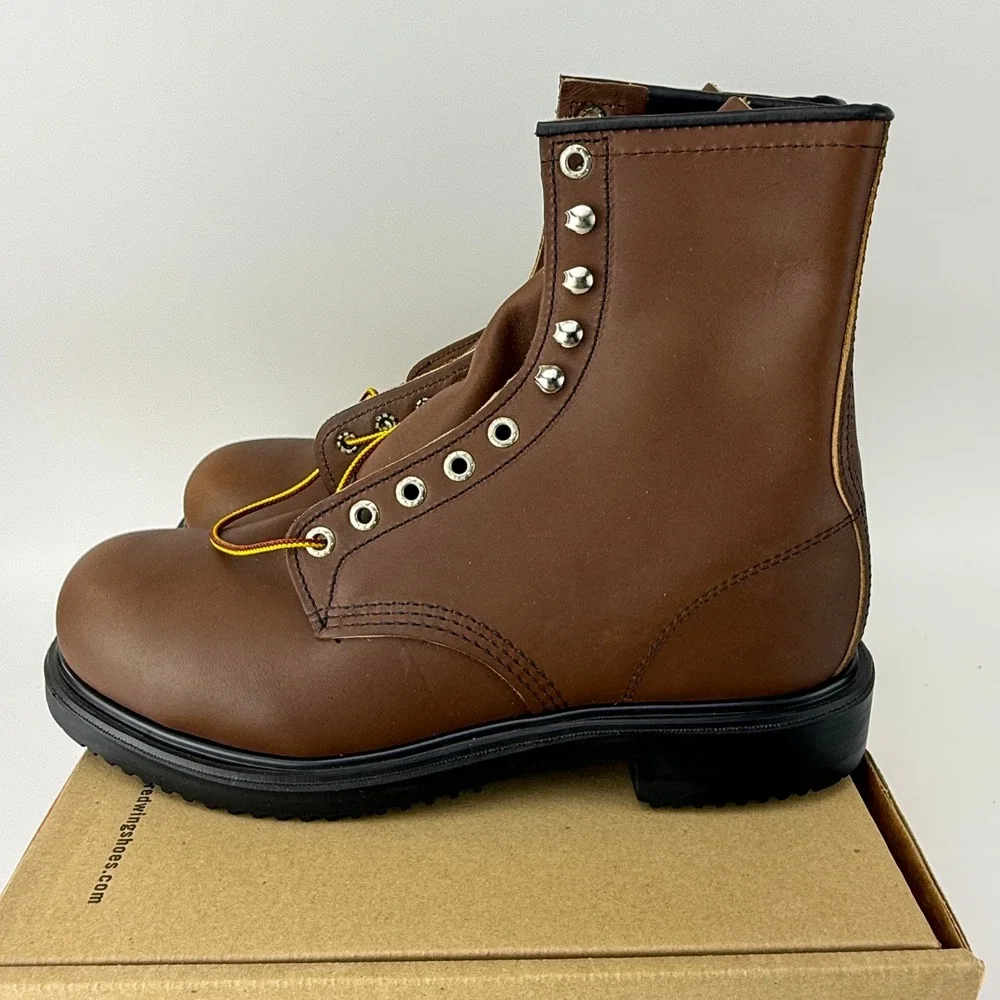 Red Wing 2233 SuperSole 8 Inch Steel Toe Work Boots Mens 9 D Brown NIB